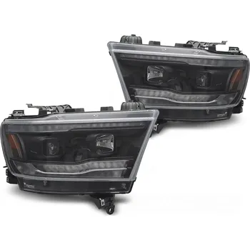 Přední světlomet TUNING-TEC Přední světla Dodge Ram 19-22 černé TUBE SEQ