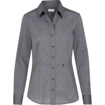 Dámská halenka Halenka s dlouhým rukávem Blouse Slim LSL anthracite 46