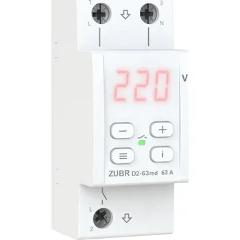 Relé DS ELECTRONICS ZUBR D2-63 red - napěťové monitorovací relé 63 A 4820120221736
