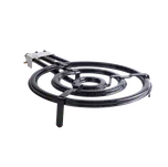 Paella hořák B 530/3 mm 12,5 kW 7151, FLAT 3-okruhy Vaello Campos na propan-butan, P26/70 (VACA 7151 Paella hořák 53 cm na propan-butan s regulací, nová Flat verze - hoří na bocích (střed), smaltovaný, 3-okruhový)