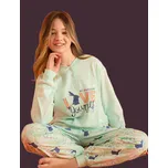 Zelené dívčí pyžamo pro milovnice králíků, králíčků, zajíců i zajíčku 1F0900 zelená 128-9-let