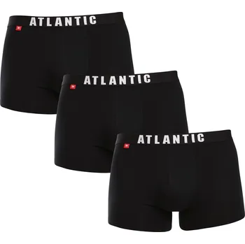 Pánské spodní prádlo 3PACK pánské boxerky Atlantic černé (3MH-011black) L Možnost vrácení zboží ZDARMA do 120 dnů!
