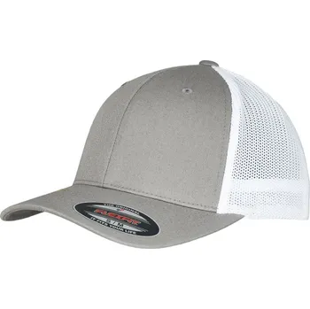 Kšiltovka 6 panelová Trucker kšiltovka "Recycled" 6511RM grey-white S/M
