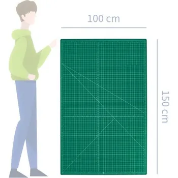 Výtvárné potřeby Řezací podložka 100 x 150 cm zeleno/zelená (86200015)