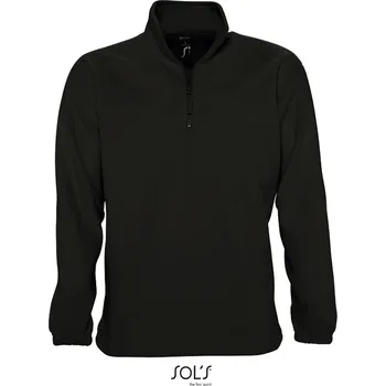 Pánská mikina Fleecová mikina s 1/2 zipem Ness black XXL