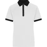 Dámské polo se zipem JN 1307 white-black M
