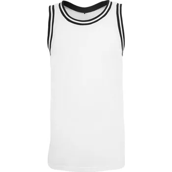 Síťované tílko BY 009 white-black M