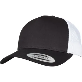 Kšiltovka 5 panelová Retro Trucker kšiltovka 6506 black-white onesize