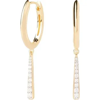 Šperk PDPAOLA Pozlacené oválné náušnice Olga Mini Hoops Essentials AR01-C89-U + 2 měsíce na vrácení zboží