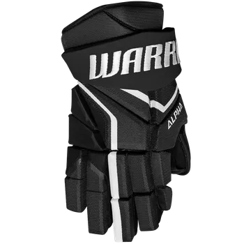 Hokejové rukavice Rukavice WARRIOR ALPHA LX2 MAX JR Barva: Černo-zlatá, Velikost: 11" junior
