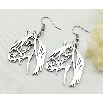 Náušnice B-TOP Dámské náušnice Koňská hlava - nerez ocel