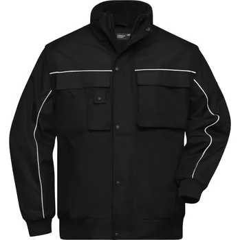 pracovní bunda Pracovní bunda s odepínacími rukávy JN 810 black-black 4XL