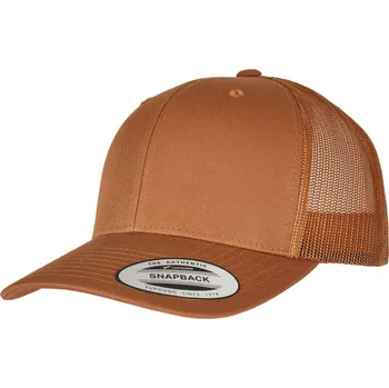 Kšiltovka 6 panelová vintage kšiltovka "Trucker" 6606/6606T caramel onesize
