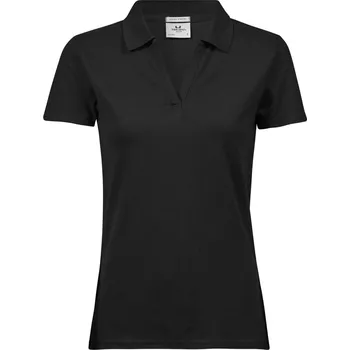 Dámské tričko Dámské luxusní piqué polo s výstřihem do V TJ 1409 black M