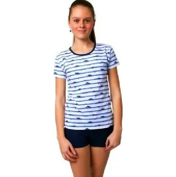 Dívčí pyžamo Pyžamo pro holky 1F0547 modrá 134-140-9-10-let