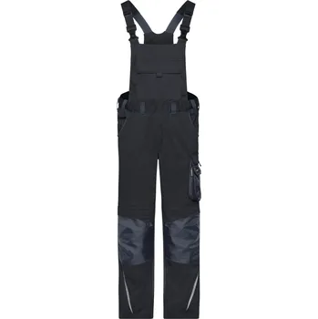 montérky Pracovní kalhoty s laclem - Strong JN 1833 (94-110) black-carbon (102)
