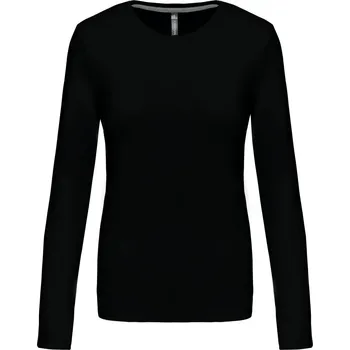 Dámské tričko Dámské tričko s dlouhým rukávem K 383 black XL