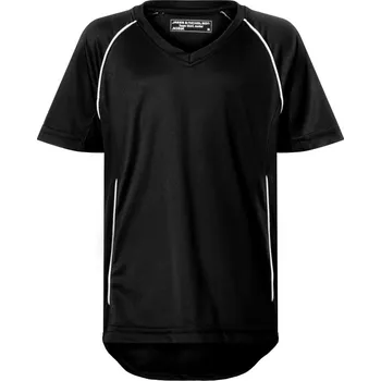 Dětské týmové tričko JN 386K black-white XS