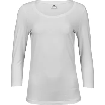 Dámské tričko Dámské elastické tričko s 3/4 rukávem TJ 460 white 3XL