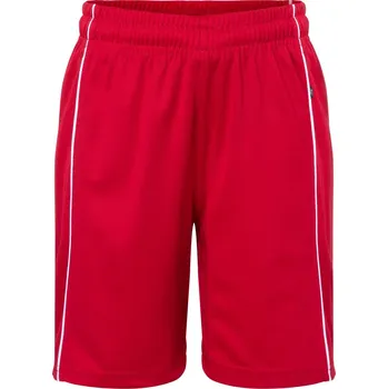 Dětské týmové kraťasy "Basic" JN 387K red-white S