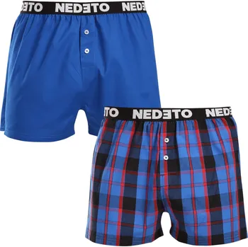 Sada pánského spodního prádla 2PACK pánské trenky Nedeto vícebarevné (2NTC011) XXL Možnost vrácení zboží ZDARMA do 120 dnů!