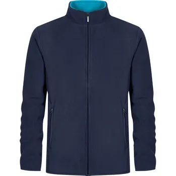 Pánská mikina Pánská dvojitá fleecová bunda 7961 navy-aqua L