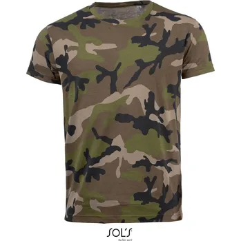 Pánská móda Pánské maskáčové tričko Camo Men camo XL