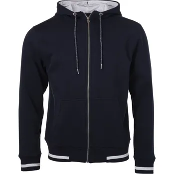 Pánská mikina Pánská klubová mikina s kapucí JN 776 navy-white S