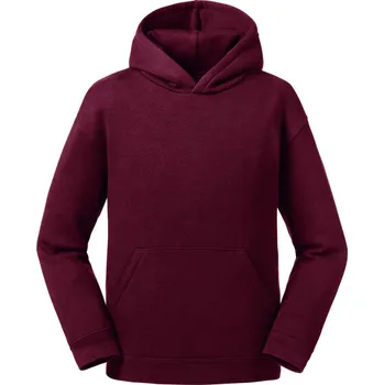 Dívčí mikina Dětská mikina s kapucí Authentic 265B burgundy 116
