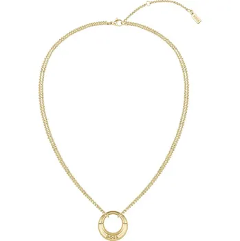 Módní doplněk Hugo Boss Módní pozlacený náhrdelník June 1580581 + 2 měsíce na vrácení zboží
