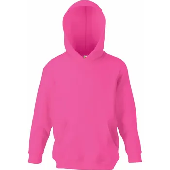 Dívčí mikina Dětská mikina s kapucí Classic Kids Hooded Sweat fuchsia 140