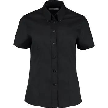 Dámská halenka Halenka Oxford s krátkým rukávem KK 701 (6-24) black 22_4XL