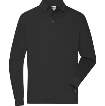 Pánské tričko Pánské pracovní polo s dlouhým rukávem JN 1842 black XL