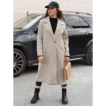 Dámský kabát Dámský kabát DSTREET MANTOVA SVĚTLE ŠEDÁ unisize