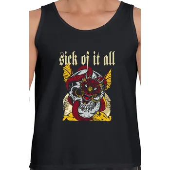 Pánské tílko tílko Sick Of It All - skull