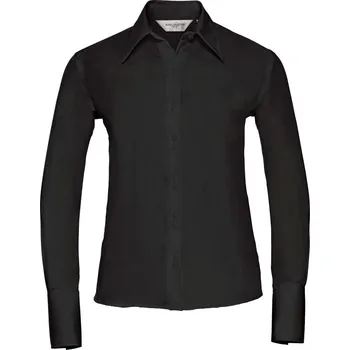 Dámská halenka Nežehlivá halenka s dlouhým rukávem 956F black XS