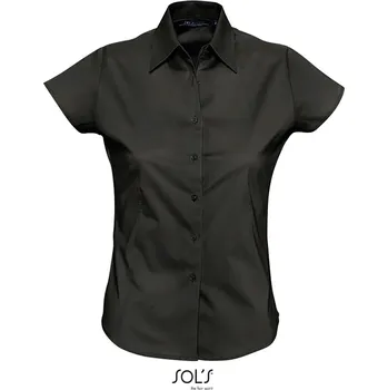 Dámská košile Elastická halenka s krátkým rukávem Excess black M