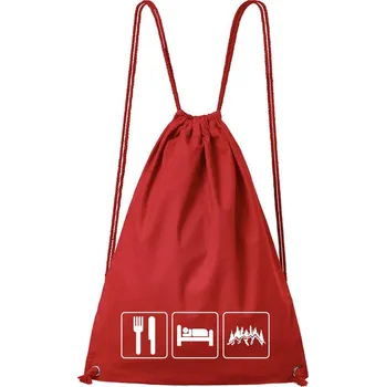 Městský batoh DOBRÝ TRIKO Bavlněný batoh Život v přírodě Barva: Červená