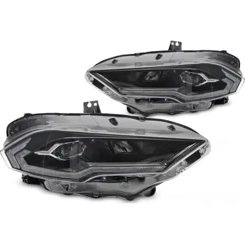 Přední světlomet TUNING-TEC Přední světla Ford Mustang 18-21 černé TRU DRL LED I