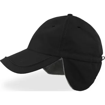 Kšiltovka 6 panelová kšiltovka s ochranou uší Techno Flap-S black onesize