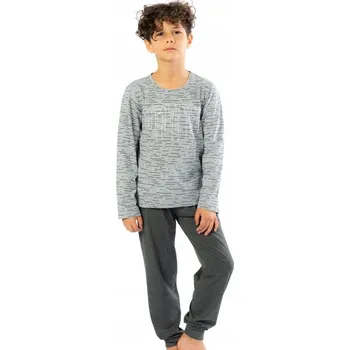 Chlapecké pyžamo Pyžamo pro kluky 1F0726 šedá 134-140-9-10-let