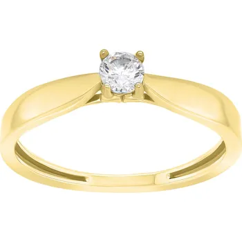 Prsten Brilio Silver Pozlacený zásnubní prsten GR114Y 54 mm + 2 měsíce na vrácení zboží