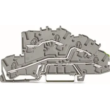 modulární přístroj a rozvaděč WAGO Svorka 2003-7645 instalační patrová 2,5 mm² s ovládacími otvory, šedá 2003-7645