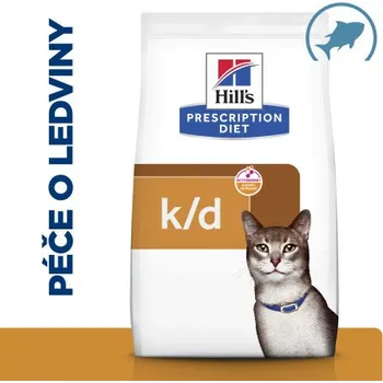 Pro kočku Hill's PD Cat K/D Kidney Care Tuna 3kg + CashBack 37 Kč