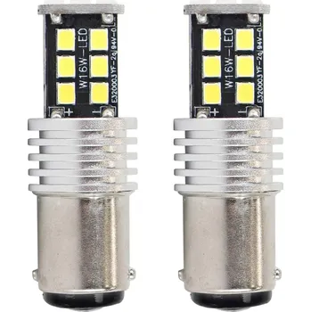 Autodoplněk LED žárovky CANBUS 2835 15SMD 1157 BAY15D P21/5W Bílá 12V 24V AMIO-01641