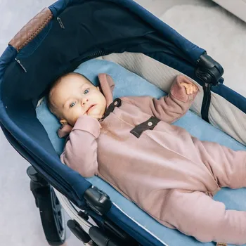 Tulimese Podložka do korbičky fleecová modrá