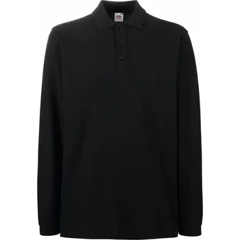 Chlapecké tričko Piqué polo s dlouhým rukávem Premium Polo LSL black S