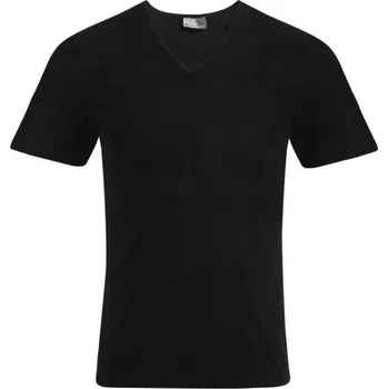 Pánské tričko "Slim Fit" s výstřihem do V 3082 black 4XL