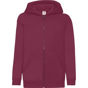 Dívčí mikina Dětská mikina s kapucí Classic Kids Sweat Jacket burgundy 152