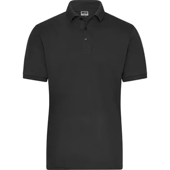Pánské tričko Pánské pracovní elast. polo z bio bavlny - Solid JN 1806 black M